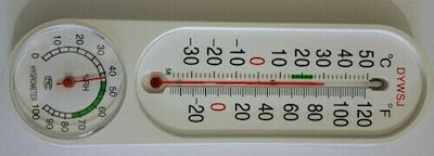 Indoor - Outdoor Thermometer & Hygrometer Wall Mounted