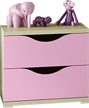 Пъзел Детска нощна шкафче Дърво Oak-Pink 50x40x45см
