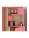 14 Regal Wandhalterung Oak-Pink 100x30x100cm