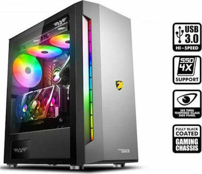 Armaggeddon Tessaraxx Core 11 Gaming Midi Tower Κουτί Υπολογιστή Μαύρο