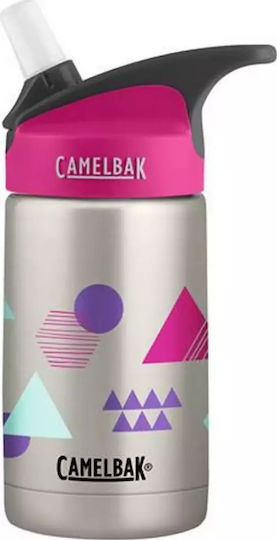 Camelbak Eddy+ Παιδικό Παγούρι Ανοξείδωτο με Καλαμάκι Ασημί 400ml