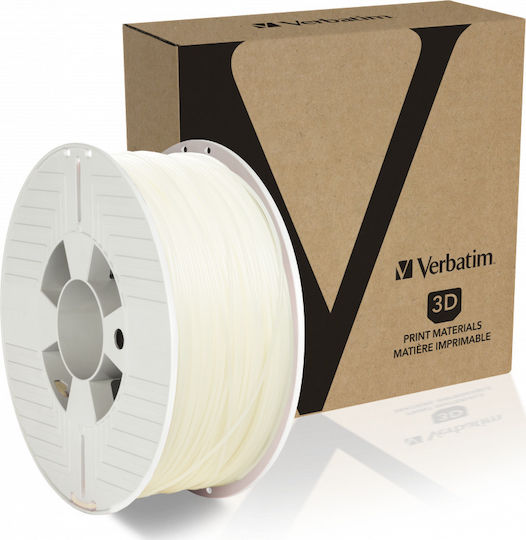 Verbatim PLA 3D Printer Filament 1.75mm Natural 1kg 55317 1τμχ (Spool)