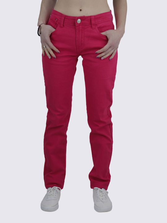 Women's red pentagonal trousers