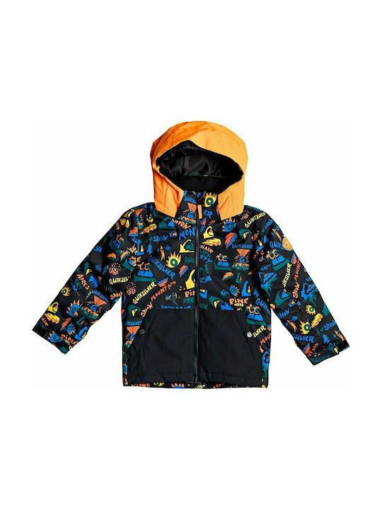 Quiksilver Kinderjacke Kurz mit Kapuze Schwarz