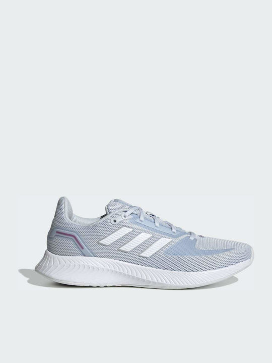 Adidas Run Falcon 2.0 Γυναικεία Αθλητικά Παπούτσια Running Halo Blue / Cloud White / Dash Grey