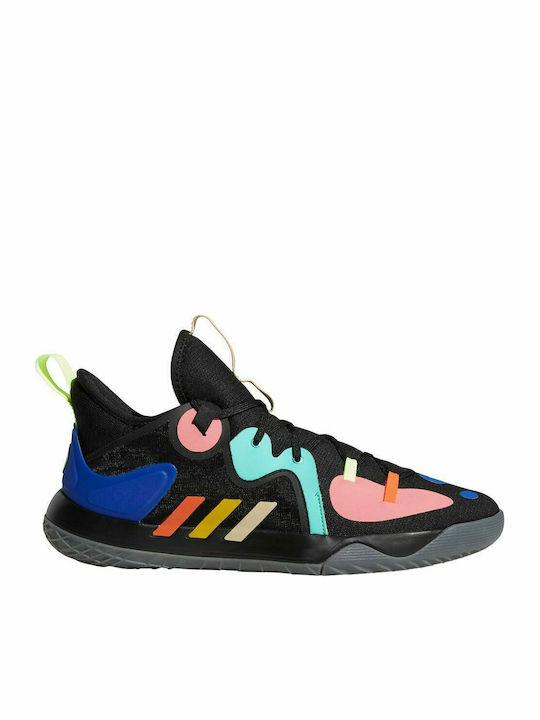 Harden Stepback 2 Χαμηλά Μπασκετικά Παπούτσια Core Black / Yellow / Acid Mint