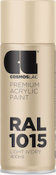 Cosmos Lac Σπρέι Βαφής Premium Acrylic Light Ivory RAL 1015 400ml