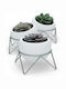 Umbra Potsy Ceramic White Plant Pot 15x15x11.6cm 3 Pieces