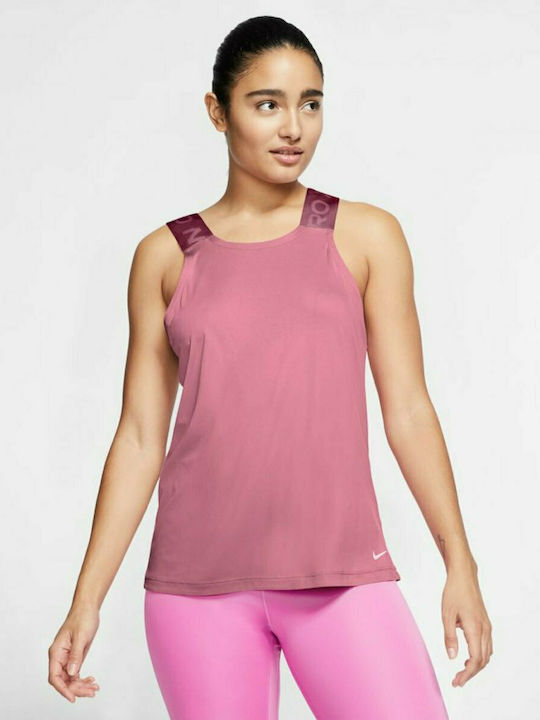 Nike Pro Women's Athletic Blouse Sleeveless Pink