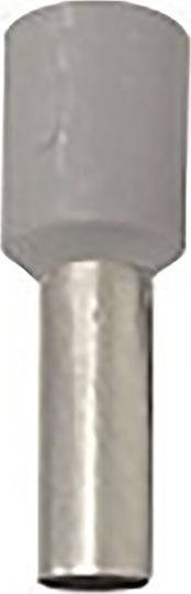 Adeleq Ακροδέκτης Ακροχιτώνιο με Μόνωση 2.50mm² Γκρι (12-55625)
