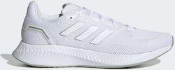 Adidas Run Falcon 2.0 Women's Running Sport Shoes Cloud White / Silver Metallic
