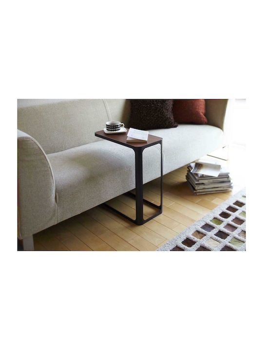 Rectangular Side Table Frame C-Shaped Wooden Bl...