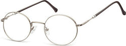 Sunoptic Men's Prescription Eyeglass Frames Silver 926B