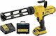 DEWALT DeWALT Battery Silicone Glue Gun 18V 1x4Ah with Carrying Case