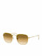 Ray Ban Frank Γυαλιά Ηλίου με Χρυσό Μεταλλικό Σκελετό και Κίτρινο Ντεγκραντέ Φακό RB3857 919651