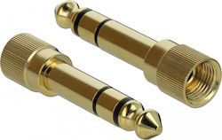 DeLock 65983 6.3mm Männlich Zu 3.5mm Weiblich 2 Stück