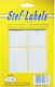 Stef Labels Rectangular Small Adhesive White Label 53x82mm 160pcs