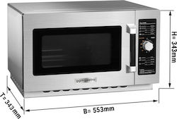 GGMgastro Commercial Microwave Oven 34lt L55.3xW48.5xH34.3cm