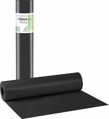 Bournas Medicals Examination Table Plasticized Paper Roll 50cm x 50m Black Premium Standard