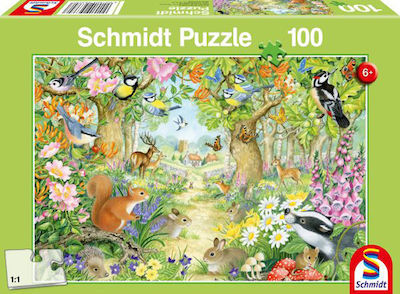 Kids Puzzle Animals in The Forest 100pcs Schmidt Spiele