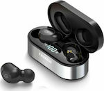 Fineblue AIR-55 In-ear Bluetooth Handsfree Căști cu Carcasă de Încărcare Negrα