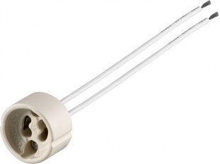 Evivak Socket Extension for Socket GU10 in Beige color Set 1pcs GZ10 Cable 15cm 800100
