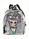 Kinder Rucksack Rucksack Silber 20cmx9cmx24cmcm