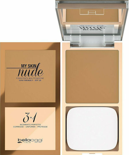 Bellaoggi 3 in 1 My Skin Nude Пудра 4 Бамбук SPF25 10гр