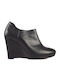 Clarks Comet Ice Women's Leather Closed Toe Platforms Black