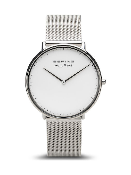 Bering Time Max Rene Watch Battery with Silver Metal Bracelet