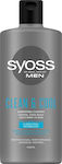 Syoss Men Clean & Cool Shampoos Wiederaufbau/Ernährung für Ölig Haare 1x440ml