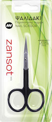 Zan Sot Nail Scissors Stainless with Straight Tip Black 20.108 1pcs