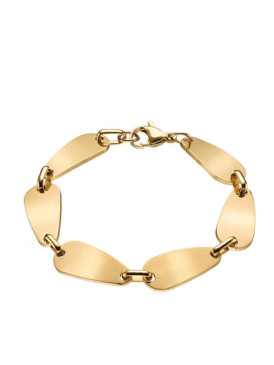 Steel bracelet in gold colour BR-ART00897G