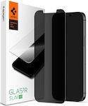 Spigen GLAS.TR Slim Privacy Full Face Tempered Glass 1pcs (iPhone 12 / 12 Pro) AGL01513