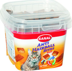 Sanal Anti Hairball Bites Snack Treats for Adult Cats 75gr