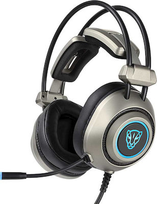 Motospeed H19 Über Ohr Gaming-Headset mit Verbindung USB Grey