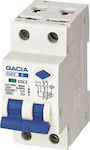 Gacia Phase 2-Pole Earth Leakage Relay 16A 230V 6KA 30mA 1+N Type B 500-43542