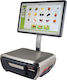 Avery Berkel XT-300 with Touch Screen Electronic Retail Scale with Column and Label Printing Capability with Weighing Capacity of 30kg and Division 10gr