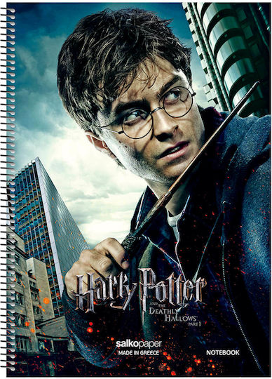 Salko Paper Spiral Notebook Ruled B5 120 Sheets 2 Subjects Harry Potter Harry Potter 1pcs