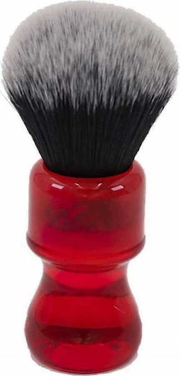 Yaqi Shaving Yaqi Rasierzubehör Ruby Tuxedo Bürste Rot mit Synthetischer Borsten 24mm