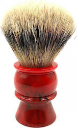 Yaqi Shaving Silvertip Red Resin Handle Brush with Badger Bristle