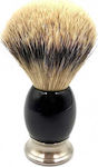 Yaqi Shaving Silvertip Shaving Brush with Badger Hair Bristles 21mm Black