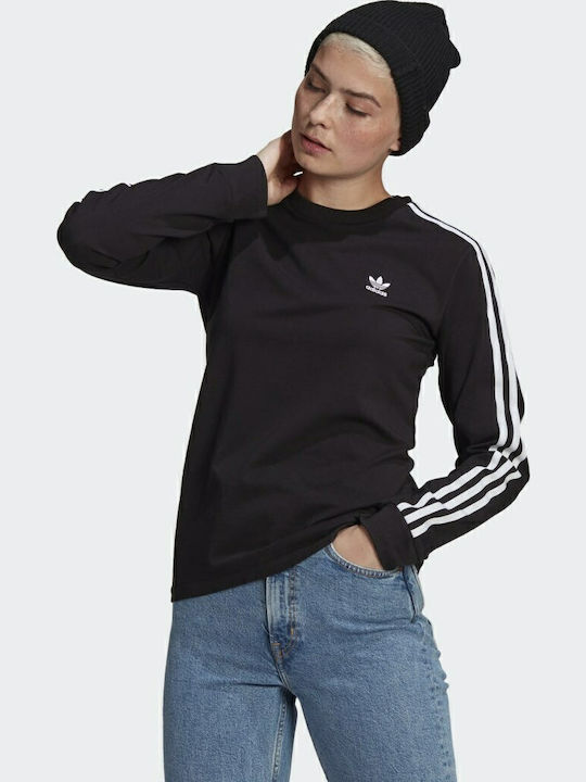 adidas 3 Stripes Μπλούζα Μαύρη