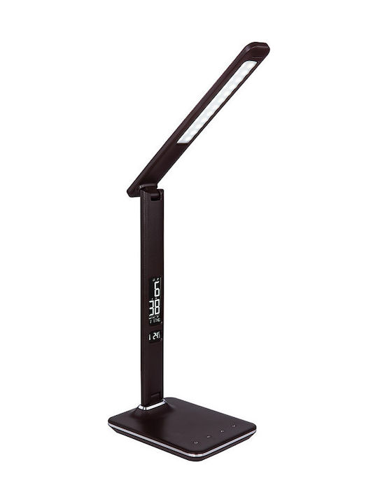 Globo Lighting Tanna LED Φωτιστικό Γραφείου Αναδιπλούμενο σε Καφέ Χρώμα
