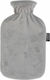 Fashy 6712 Hot Water Bottle Light Grey with Cov...