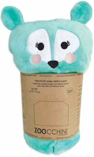 Zoocchini Pătură Fleece Fawn Turcoaz 91x127cm