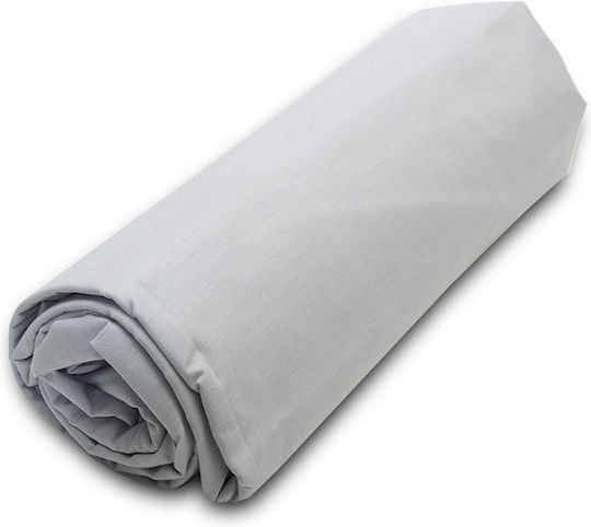 Sunshine Sheet Super-Double with Elastic 160x200+40cm. Menta 152 18 Light Grey