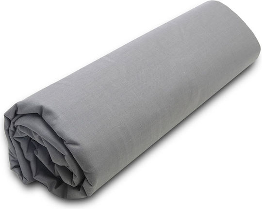 Sunshine Menta 152 Σεντόνι Υπέρδιπλο με Λάστιχο 160x200+40εκ. 19 Dark Grey