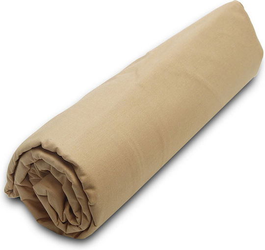 Sunshine Menta 152 Σεντόνι Υπέρδιπλο με Λάστιχο 160x200+40εκ. 4 Beige