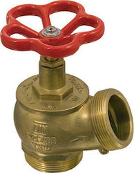 Mobiak Fire Sprinkler Stop Valve Ορειχάλκινος Γωνιακός 2 1/2" 16bar